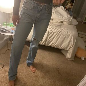 Levi’s orange tab high waisted straight jeans